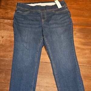 Denim & Company womens 12 petite stretch waist jeans